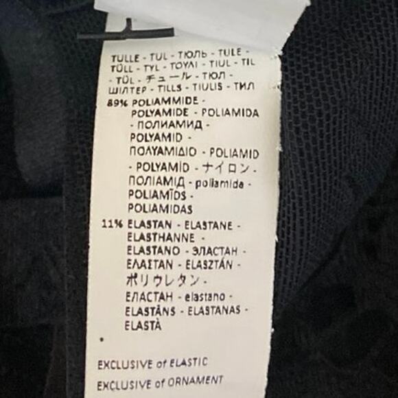 NEW Intimissimi Black Floral Lace Strappy Cami Camisole Lingerie Bra Top Sz 36B - Picture 5 of 5